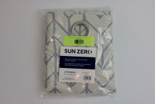 Load image into Gallery viewer, 63&quot;x40&quot; Kenwood Chevron Blackout Grommet Top Curtain Panel Beige - Sun Zero
