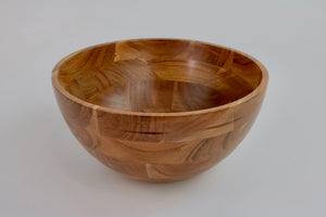 Large Acacia Wood Serving Bowl