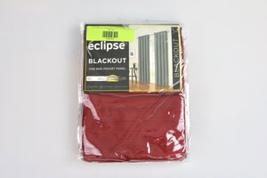 95"x42" Braxton Thermaback Blackout Curtain Panel Red - Eclipse