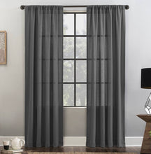 Load image into Gallery viewer, 96&quot;x52&quot; Waffle Texture Anti-Dust Light Filtering Curtain Panel (Gray)
