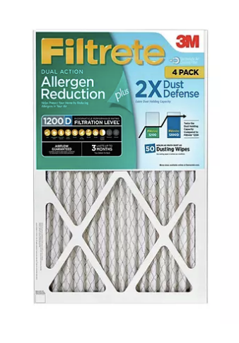 Filtrete Allergen Reduction Plus 2X Dust Filter (4 pk.)