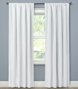 84"x50" Henna Blackout Curtain Panel (White)