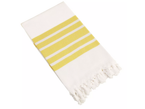 Herringbone Pesetemal Turkish cotton Beach Towel (Yellow)