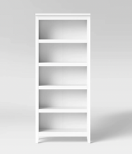 Load image into Gallery viewer, 72&quot; Carson 5-Shelf Bookcase- White
