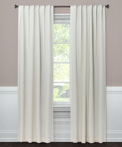 84"x50" Aruba Linen Blackout Curtain Panel - Sour Cream