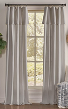 Load image into Gallery viewer, 63&quot;x50&quot; Drop Cloth Light Filtering Curtain Panel Gray - Mercantile
