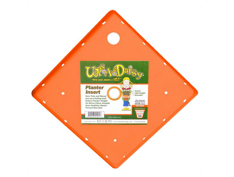 11" Square Ups-A-Daisy - Orange - Bloem