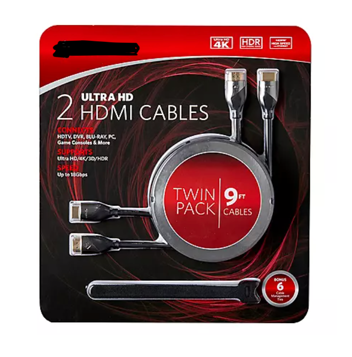 MM 9' HDMI Cable (2 pk.)