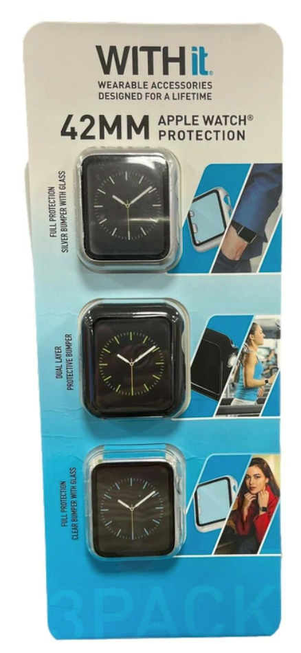WITHit Protection for 42mm Apple Watch, Exclusive 3 Pack