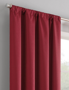 95"x42" Braxton Thermaback Blackout Curtain Panel Red - Eclipse