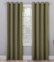Load image into Gallery viewer, 84&quot;x52&quot; Oslo Theater Grade Extreme 100% Blackout Grommet Curtain Panel Olive Green - Sun Zero
