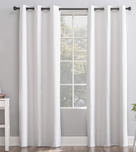 Load image into Gallery viewer, 63&quot;x40&quot; Cyrus Thermal 100% Blackout Grommet Top Curtain Panel White - Sun Zero
