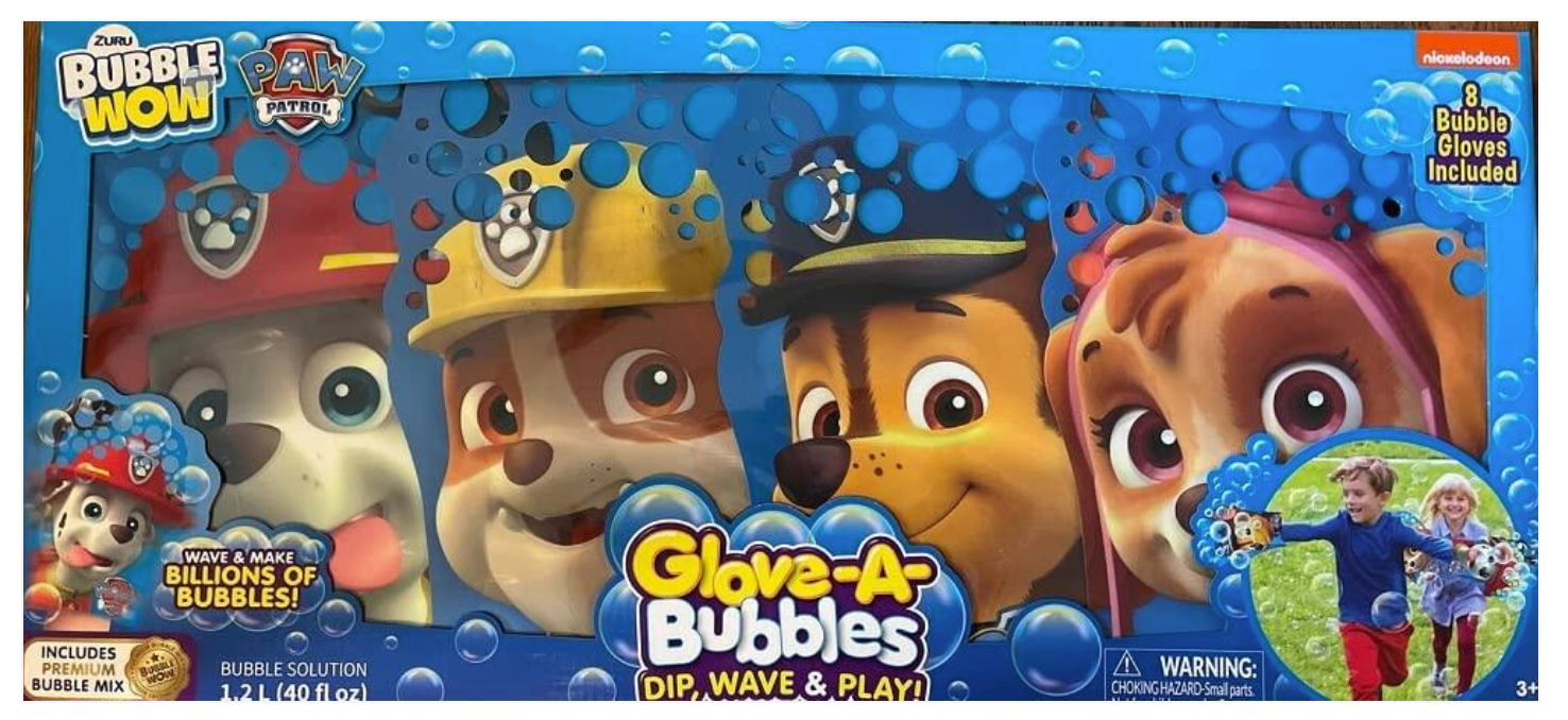 Bubble Wow Paw Patrol Glove-A-Bubbles Wave & Play - 8 Pack – FN Bargains  Discount Store