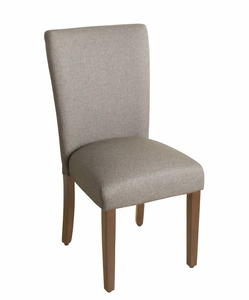 Gray Parsons Chair with Espresso Leg - HomePop