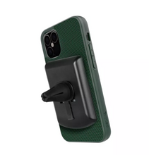Load image into Gallery viewer, Evutec Apple iPhone 12/iPhone 12 Pro Case Ballistic Nylon with AFIX Vent Mount - Green
