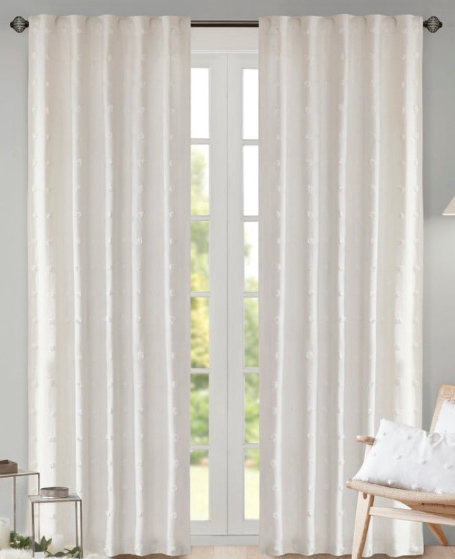 42x63 Kay Cotton Pom Pom Light Filtering Window Panel