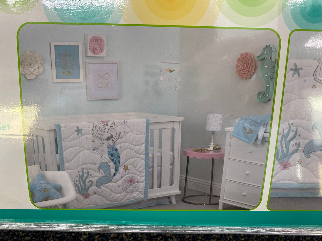 Ariel Sea Princess 3pc. Crib Bedding Set - Disney Baby