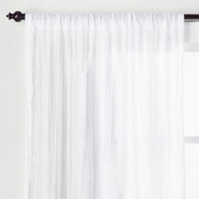 Load image into Gallery viewer, 42x84 Crushed Sheer Curtain Panel - White
