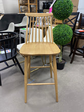 Load image into Gallery viewer, Harwich High Back Windsor Bar Height Barstool- Natural
