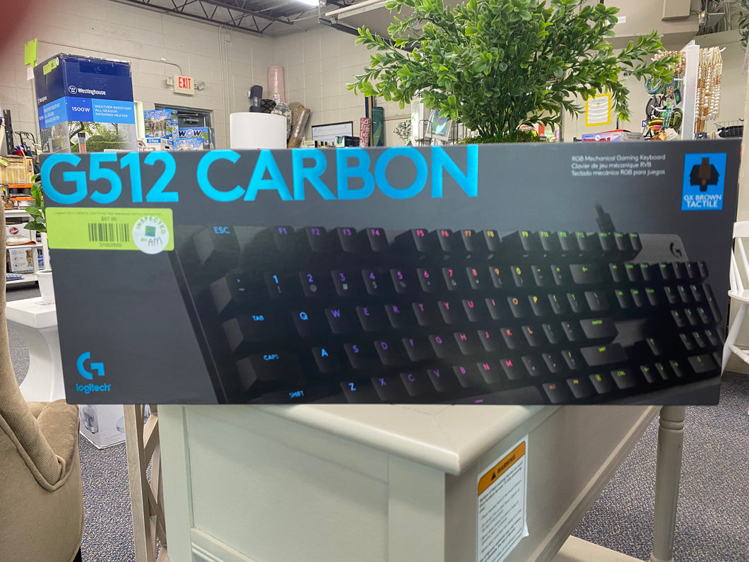 Logitech G512 CARBON LIGHTSYNC RGB Mechanical Gaming Keyboard with GX Brown switches