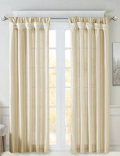 Load image into Gallery viewer, 50x84 Lillian Twisted Tab Lined Light Filtering Curtain Panel
