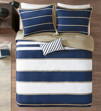 Load image into Gallery viewer, Full/Queen Blue Cody Duvet Cover Set
