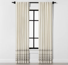Load image into Gallery viewer, 54x95 Engineered Hem Stripe Curtain Panel - H&amp;H with Magnolia
