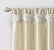 Load image into Gallery viewer, 50x84 Lillian Twisted Tab Lined Light Filtering Curtain Panel
