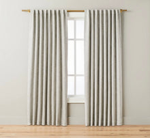 Load image into Gallery viewer, 54x108 Heathered Slub Room Darkening Curtain Panel - Jet Gray
