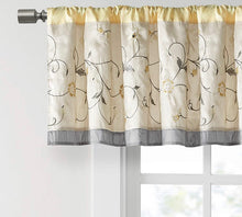 Load image into Gallery viewer, Madison Park Serene Embroidered Curtain Window Panel Drape
