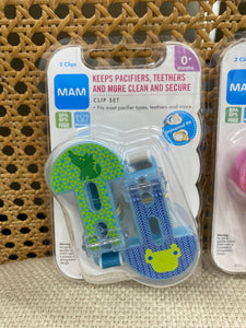 MAM Pacifier/Teether Clip Set
