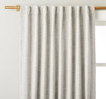 Load image into Gallery viewer, 54x108 Heathered Slub Room Darkening Curtain Panel - Jet Gray
