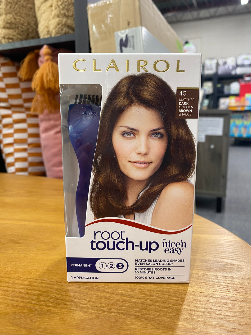 Clairol Root Touch-Up Permanent Hair Color - 4G Dark Golden Brown - 1 kit