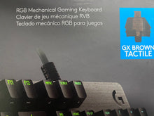 Load image into Gallery viewer, Logitech G512 CARBON LIGHTSYNC RGB Mechanical Gaming Keyboard with GX Brown switches

