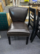 Load image into Gallery viewer, Jackie Leather Accent Dining Chair Brown - Christopher Knight Home
